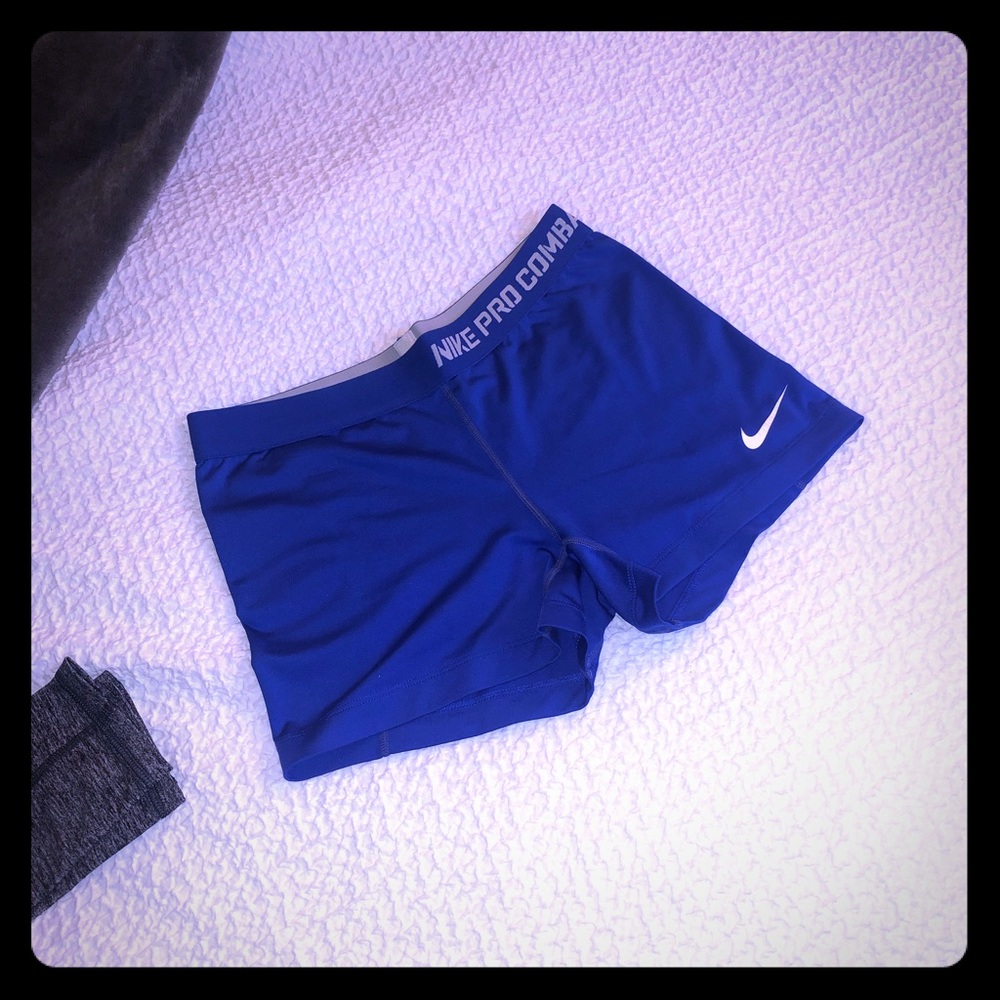 Royal Blue Nike Spandex Shorts